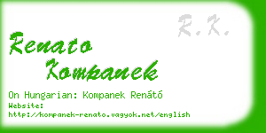 renato kompanek business card